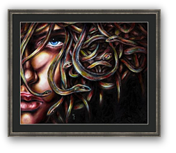 art for sale online, artist original oil paintings, buy art online, buy artist original artwork online, canvas art prints, canvas stretched art prints, giclee, giclee prints, large framed art, large framed arts, cool artwork, cool framed arts, for facebook, contemporary art, fine art framed prints, Hiroko Sakai, modern art for sale, online art galleries, original art, art framed prints for sale, framed artwork for sale online, San Francisco art, something cool, unique art, where to buy art online, house warming gift, print on demand, custom made art prints, gift idea, artistic gift, Japanese artist artwork, home decoration idea, surrealism art framed print, emotion, medusa, medusa art framed print, medusa large framed art, medusa face, stylish, snake, myth, beautiful woman face, cool painting framed art