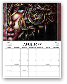 calendar, calender, calendars, buy calendar online, calendar shop, popular artist's original calendar, cool calendar, cool calender, artist original calendar, artwork calendar, fine art calendar, unique calendar, art print calendar, calendar for sale online, surrealism Art calendar, unique calendar, best selling calendar, artistic calendar,large calendar, hiroko sakai, original calendar, shop calendars, something cool, colorful calendar, cool gift, cool to share on facebook, Art of Japanese artist in San Francisco, Japanesque, Japanese Art, Asian Art, Surrealism art, new year, medusa, snake, myth, large size calendar