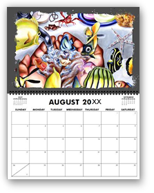 calendar, calender, calendars, buy calendar online, calendar shop, popular artist's original calendar, cool calendar, cool calender, artist original calendar, artwork calendar, fine art calendar, unique calendar, art print calendar, calendar for sale online, surrealism Art calendar, unique calendar, best selling calendar, artistic calendar, cat calendar, funny calendar, large calendar, hiroko sakai, original calendar, shop calendars, something cool, colorful calendar, cat, cool gift, cool to share on facebook, Art of Japanese artist in San Francisco, Japanesque, Japanese Art, Asian Art, Surrealism art, new year, illusion, funny illusion, hangover, bathroom, drunk fish, water, large size calendar