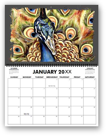 calendar, calender, calendars, buy calendar online, calendar shop, popular artist's original calendar, cool calendar, cool calender, artist original calendar, artwork calendar, fine art calendar, unique calendar, art print calendar, calendar for sale online, surrealism Art calendar, unique calendar, best selling calendar, artistic calendar, cat calendar, funny calendar, large calendar, hiroko sakai, original calendar, shop calendars, something cool, colorful calendar, cat, cool gift, cool to share on facebook, Art of Japanese artist in San Francisco, Japanesque, Japanese Art, Asian Art, Surrealism art, new year, peacock, pride, feather, large size calendar