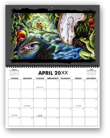 calendar, calender, calendars, buy calendar online, calendar shop, popular artist's original calendar, cool calendar, cool calender, artist original calendar, artwork calendar, fine art calendar, unique calendar, art print calendar, calendar for sale online, surrealism Art calendar, unique calendar, best selling calendar, artistic calendar, cat calendar, funny calendar, large calendar, hiroko sakai, original calendar, shop calendars, something cool, colorful calendar, cat, cool gift, cool to share on facebook, Art of Japanese artist in San Francisco, Japanesque, Japanese Art, Asian Art, Surrealism art, new year, eye, snake, apple, melting clock, love birds, moon, night, lovers, fantasy, large size calendar