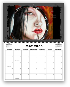 calendar, calender, calendars, buy calendar online, calendar shop, popular artist's original calendar, cool calendar, cool calender, artist original calendar, artwork calendar, fine art calendar, unique calendar, art print calendar, calendar for sale online, surrealism Art calendar, unique calendar, best selling calendar, artistic calendar, cat calendar, funny calendar, large calendar, hiroko sakai, original calendar, shop calendars, something cool, colorful calendar, cat, cool gift, cool to share on facebook, Art of Japanese artist in San Francisco, Japanesque, Japanese Art, Asian Art, Surrealism art, new year, geisha, exotic, make up, mirror reflection, large size calendar