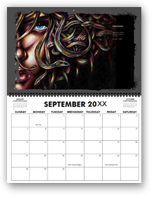 calendar, calender, calendars, buy calendar online, calendar shop, popular artist's original calendar, cool calendar, cool calender, artist original calendar, artwork calendar, fine art calendar, unique calendar, art print calendar, calendar for sale online, surrealism Art calendar, unique calendar, best selling calendar, artistic calendar, cat calendar, funny calendar, large calendar, hiroko sakai, original calendar, shop calendars, something cool, colorful calendar, cat, cool gift, cool to share on facebook, Art of Japanese artist in San Francisco, Japanesque, Japanese Art, Asian Art, Surrealism art, new year, medusa, myth, snake, large size calendar