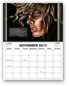 calendar, calender, calendars, buy calendar online, calendar shop, popular artist's original calendar, cool calendar, cool calender, artist original calendar, artwork calendar, fine art calendar, unique calendar, art print calendar, calendar for sale online, surrealism Art calendar, unique calendar, best selling calendar, artistic calendar, hiroko sakai, original calendar, shop calendars, something cool, colorful calendar, cool gift, cool to share on facebook, Art of Japanese artist in San Francisco, Japanesque, Japanese Art, Asian Art, Surrealism art, new year, artwork with quotes, cool quotes calendar, medusa, myth, snake, fantasy, large size calendar