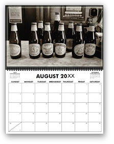 cool photography calendar, cool calendar, black and white calendar, black and white photography calendar, sepia photography, best selling calendar, artistic calendar, San Francisco calendar, anchor steam brewery, factory, beer, summer, anchor steam, retro, large size calendar