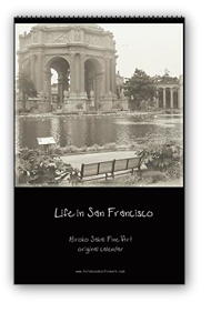 calendar, calender, calendars, buy calendar online, calendar shop, popular artist's original calendar, cool calendar, cool calender, artist original calendar, calendar for sale online, best selling calendar, artistic calendar, black and white, mono tone, black and white photography calendar, San Francisco photography calendar, San Francisco calendar, sepia photography, cool, cool photography, large calendar, hiroko sakai, original calendar, shop calendars, something cool, cool gift, cool to share on facebook, Photography of Japanese artist in San Francisco, new year