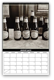 cool photography calendar, cool calendar, black and white calendar, black and white photography calendar, sepia photography, best selling calendar, artistic calendar, San Francisco calendar, anchor steam brewery, factory, beer, summer, anchor steam, retro