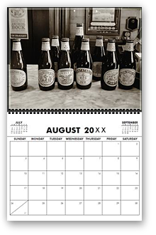 cool photography calendar, cool calendar, black and white calendar, black and white photography calendar, sepia photography, best selling calendar, artistic calendar, San Francisco calendar, anchor steam brewery, factory, beer, summer, anchor steam, retro