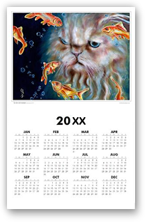 calendar, calender, calendars, buy calendar online, calendar shop, popular artist's original calendar, cool calendar, cool calender, artist original calendar, artwork calendar, fine art calendar, unique calendar, art print calendar, calendar for sale online, surrealism calendar, unique calendar, best selling calendar, artistic calendar, animal illustration calendar, funny calendar, large calendar, hiroko sakai, original calendar, shop calendars, something cool, colorful calendar, cat, panda, children's book illustration, cool gift,  cool to share on facebook, Japanese artist in San Francisco, Japanesque, new year,funny cat calendar, gold fish, persian cat, water tank, art print calendar