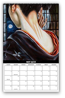 calendar, calender, calendars, buy calendar online, calendar shop, popular artist's original calendar, cool calendar, cool calender, artist original calendar, artwork calendar, fine art calendar, unique calendar, art print calendar, calendar for sale online, surrealism Art calendar, unique calendar, best selling calendar, artistic calendar, hiroko sakai, original calendar, shop calendars, something cool, colorful calendar, exotic calendar, Japanese art calendar, Japanesque calendar, cool gift, cool to share on facebook, Art of Japanese artist in San Francisco, Japanesque, Japanese Art, Asian Art, Surrealism art, new year, geisha, moon, kimono