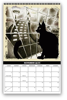 calendar, calender, calendars, buy calendar online, calendar shop, popular artist's original calendar, cool calendar, cool calender, artist original calendar, artwork calendar, fine art calendar, unique calendar, art print calendar, calendar for sale online, surrealism Art calendar, unique calendar, best selling calendar, artistic calendar,hiroko sakai, original calendar, shop calendars, something cool, black and white calendar, drawings, drawings calendar, cat, city life, window, eye, tear, moon