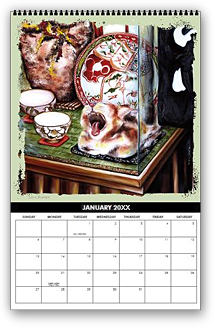 calendar, calender, calendars, buy calendar online, calendar shop, popular artist's original calendar, cool calendar, cool calender, artist original calendar, artwork calendar, fine art calendar, unique calendar, art print calendar, calendar for sale online, surrealism calendar, cool cat calendar, best selling calendar, artistic calendar, cat calendar, funny calendar, large calendar, hiroko sakai, original calendar, shop calendars, something cool, colorful calendar, cat, gift for cat lovers, gift for a cat lover, cool gift,  cool to share on facebook, Japanese artist in San Francisco, cat, for new year