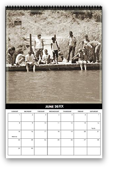 cool photography calendar, cool calendar, black and white calendar, black and white photography calendar, sepia photography, best selling calendar, artistic calendar, San Francisco calendar, lake shabot, kids, children, friends, water, summer, lake side, nature