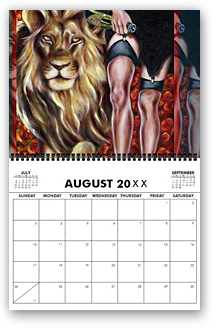 calendar, calender, calendars, buy calendar online, calendar shop, popular artist's original calendar, cool calendar, cool calender, artist original calendar, artwork calendar, fine art calendar, unique calendar, art print calendar, calendar for sale online, surrealism Art calendar, unique calendar, best selling calendar, artistic calendar,large calendar, hiroko sakai, original calendar, shop calendars, something cool, colorful calendar, cool gift, cool to share on facebook, Art of Japanese artist in San Francisco, Japanesque, Japanese Art, Asian Art, Surrealism art, new year,lion, leo, animal, stylish, sexy legs