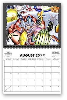 calendar, calender, calendars, buy calendar online, calendar shop, popular artist's original calendar, cool calendar, cool calender, artist original calendar, artwork calendar, fine art calendar, unique calendar, art print calendar, calendar for sale online, surrealism Art calendar, unique calendar, best selling calendar, artistic calendar, cat calendar, funny calendar, large calendar, hiroko sakai, original calendar, shop calendars, something cool, colorful calendar, cat, gift for cat lovers, gift for a cat lover, cool gift, cool to share on facebook, Art of Japanese artist in San Francisco, Japanesque, Japanese Art, Asian Art, Surrealism art, new year, hangover, drunk, funny illusion, fish, washing hands, bathroom