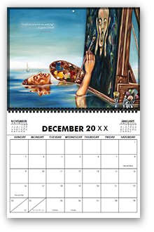 calendar, calender, calendars, buy calendar online, calendar shop, popular artist's original calendar, cool calendar, cool calender, artist original calendar, artwork calendar, fine art calendar, unique calendar, art print calendar, calendar for sale online, surrealism Art calendar, unique calendar, best selling calendar, artistic calendar, hiroko sakai, original calendar, shop calendars, something cool, colorful calendar, cool gift, cool to share on facebook, Art of Japanese artist in San Francisco, Japanesque, Japanese Art, Asian Art, Surrealism art, new year, artwork with quotes, cool quotes calendar, artist, floating, ocean, painting, munk, scream