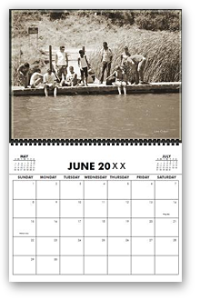 cool photography calendar, cool calendar, black and white calendar, black and white photography calendar, sepia photography, best selling calendar, artistic calendar, San Francisco calendar, lake shabot, kids, children, friends, water, summer, lake side, nature