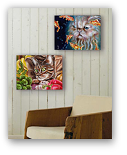 original artwork for sale by artist, art for sale online, artist original oil paintings, buy art online, buy artist original artwork online,cool art, top contemporary artist, contemporary art for sale art for sale, original oil paintings, original oil paintings for sale, house warming gift, hilarious, humorous, funny art, funny painting, funny cat painting, cute painting, animal painting, animal love, cat painting, smile, love, cat in shopping bag, vegetable, naughty cat