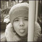 a girl, a girl sticking her tongue out, cable car, cable car ride, san francisco down town, california 