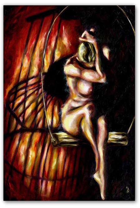 art for sale online, artist original oil paintings, buy art online, buy artist original artwork online, cool artwork, cool art, cool to share on facebook, contemporary art, Hiroko Sakai, modern art for sale, online art galleries, original art, original paintings, original oil paintings, original oil paintings for sale, oil painting, oil paintings, paintings for sale, paintings for sale online, San Francisco art, something cool, unique art, art to invest on, house warming gift, top contemporary artist, popular, best selling art, woman nude painting, fire flame, birdcage, surreal woman painting, surrealism art, emotion art, sorrow art, depression art, love, inspiring, blond, woman, nude