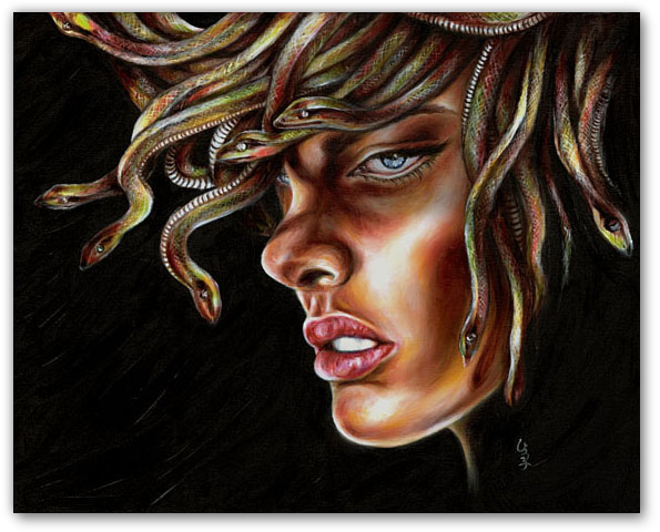 art for sale online, artist original oil paintings, buy art online, buy artist original artwork online, cool artwork, cool art, cool to share on facebook, contemporary art, Hiroko Sakai, modern art for sale, online art galleries, original art, original paintings, original oil paintings, original oil paintings for sale, oil painting, oil paintings, paintings for sale, paintings for sale online, San Francisco art, something cool, unique art, art to invest on, house warming gift, top contemporary artist, popular, best selling art, home, medusa painting, medusa face painting, medusa art, snake painting, fantasy painting, myth art, myth painting, sexy woman face, medusa portrait, medusa series